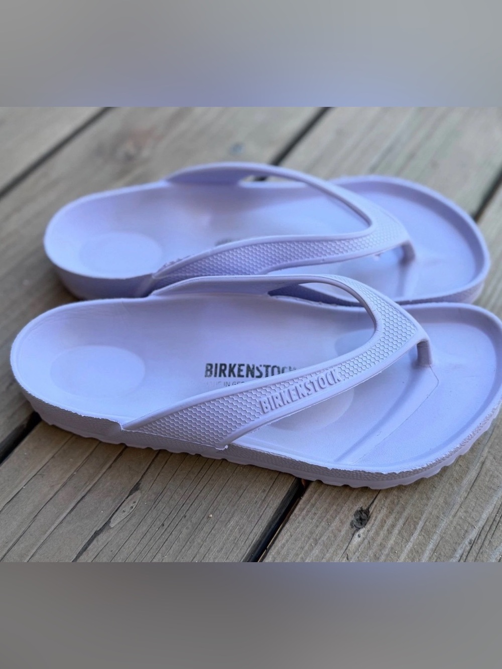 Birkenstock Honolulu EVA Sandals Purple Lilac Thong Flip Flops Size 39 US 7.5 8